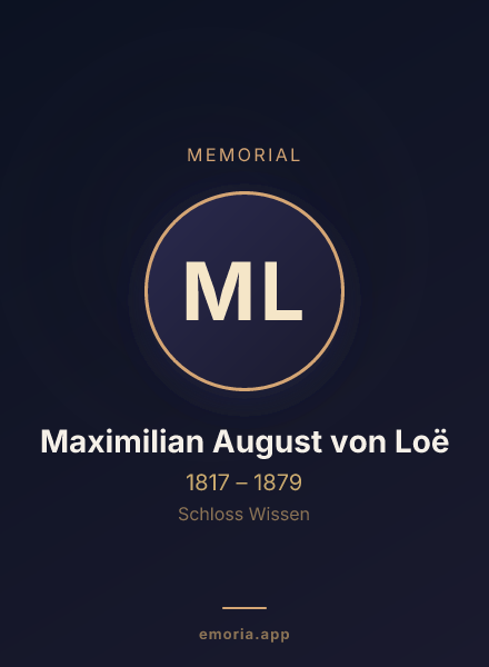 Memorial portrait of Maximilian August von Loë