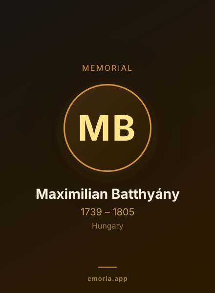 Memorial portrait of Maximilian Batthyány