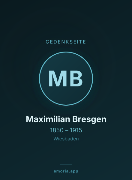 Gedenkportrait von Maximilian Bresgen