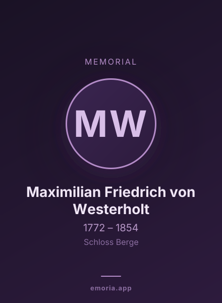 Memorial portrait of Maximilian Friedrich von Westerholt