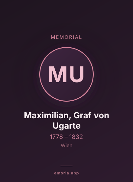 Memorial portrait of Maximilian, Graf von Ugarte