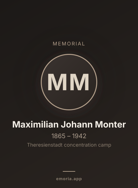 Memorial portrait of Maximilian Johann Monter