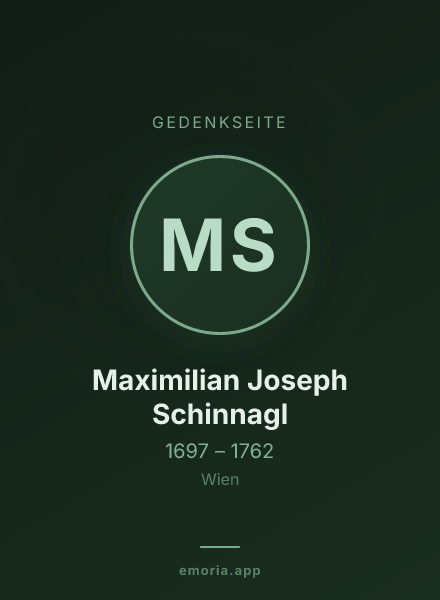 Gedenkportrait von Maximilian Joseph Schinnagl