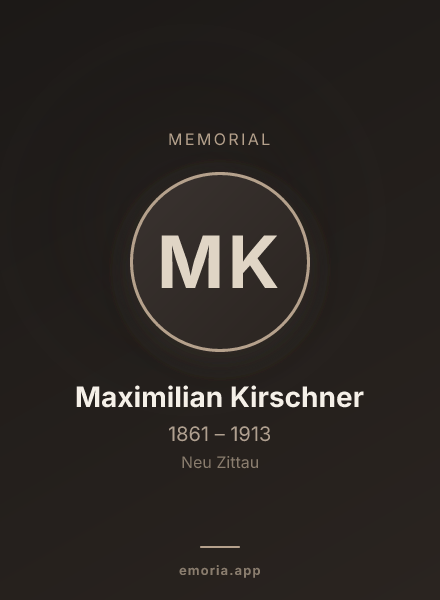 Memorial portrait of Maximilian Kirschner