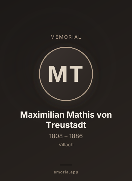 Memorial portrait of Maximilian Mathis von Treustadt