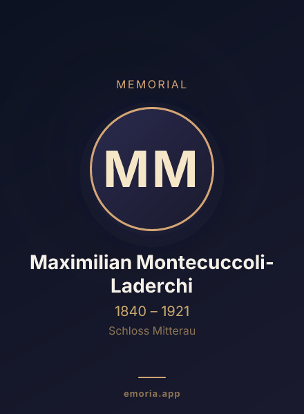 Memorial portrait of Maximilian Montecuccoli-Laderchi