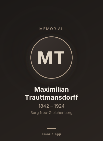 Memorial portrait of Maximilian Trauttmansdorff