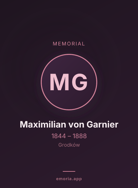 Memorial portrait of Maximilian von Garnier