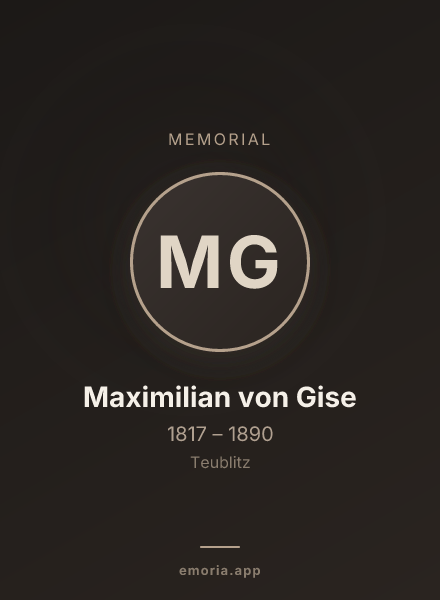 Memorial portrait of Maximilian von Gise