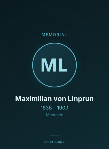 Memorial portrait of Maximilian von Linprun