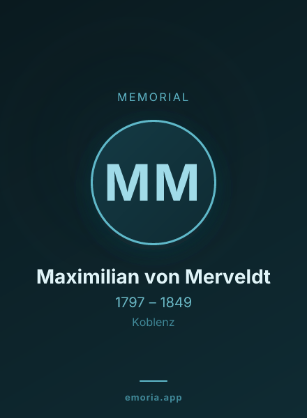 Memorial portrait of Maximilian von Merveldt