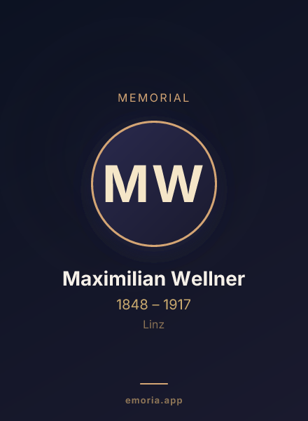 Memorial portrait of Maximilian Wellner