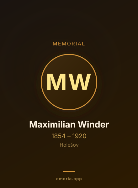 Memorial portrait of Maximilian Winder