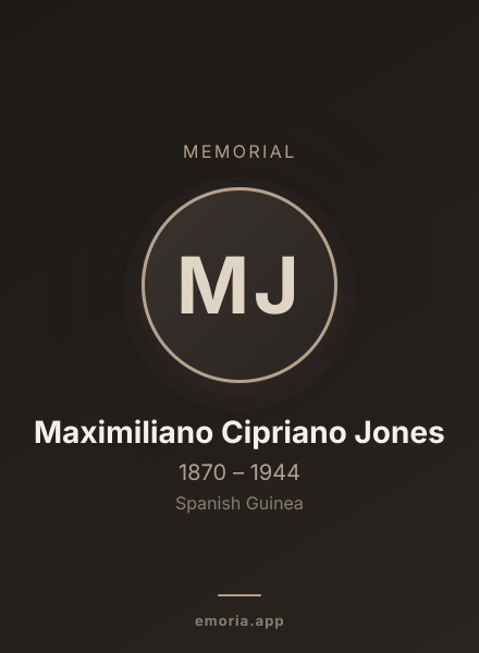 Memorial portrait of Maximiliano Cipriano Jones