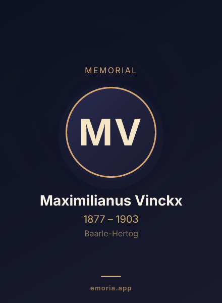 Memorial portrait of Maximilianus Vinckx