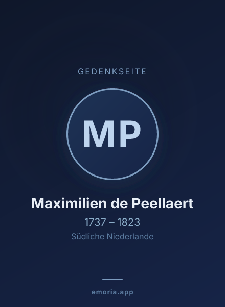 Gedenkportrait von Maximilien de Peellaert