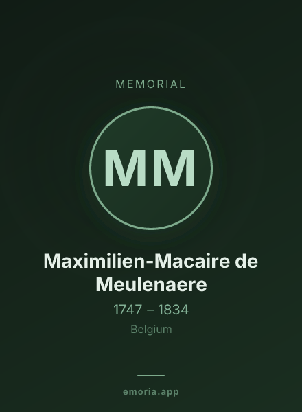 Memorial portrait of Maximilien-Macaire de Meulenaere