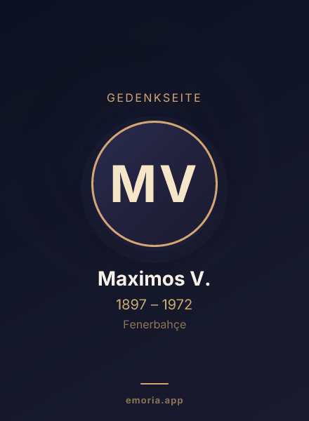 Gedenkportrait von Maximos V.