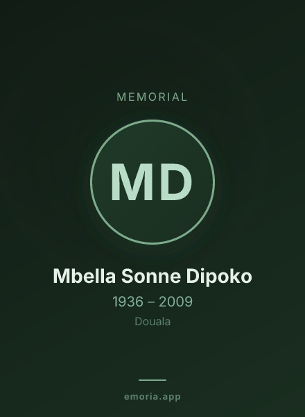 Memorial portrait of Mbella Sonne Dipoko