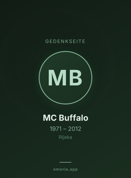 Gedenkportrait von MC Buffalo