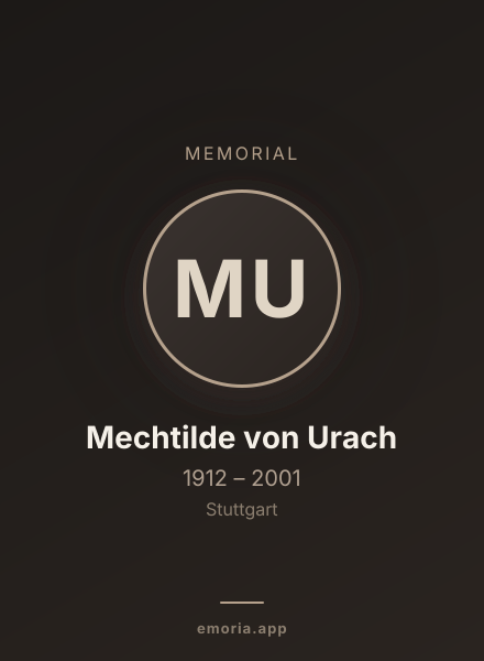Memorial portrait of Mechtilde von Urach