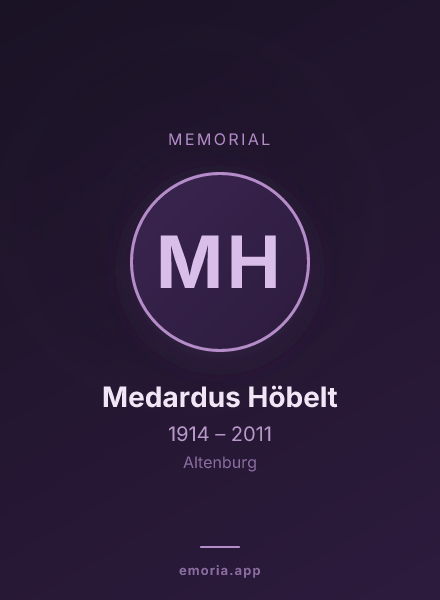 Memorial portrait of Medardus Höbelt