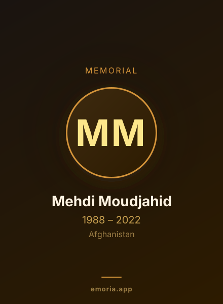 Memorial portrait of Mehdi Moudjahid