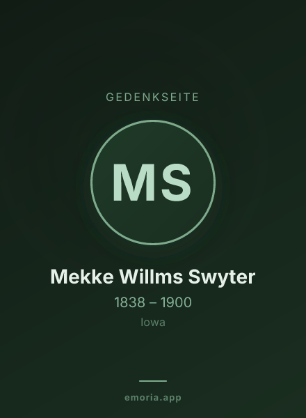 Gedenkportrait von Mekke Willms Swyter