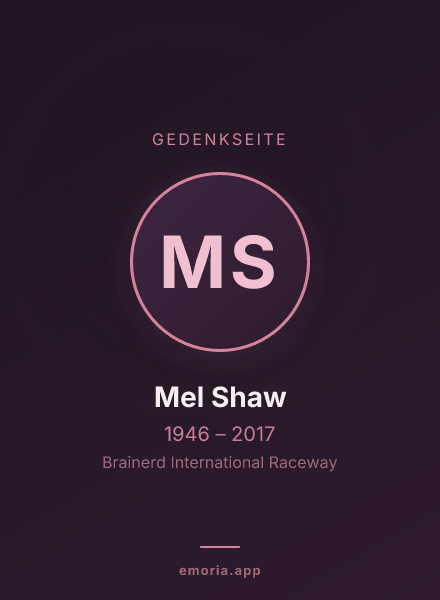 Gedenkportrait von Mel Shaw