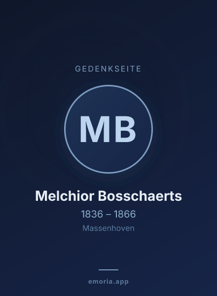 Gedenkportrait von Melchior Bosschaerts