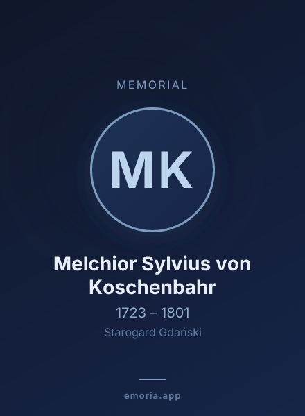 Memorial portrait of Melchior Sylvius von Koschenbahr