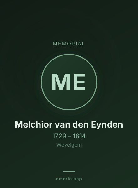 Memorial portrait of Melchior van den Eynden