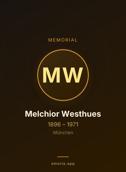 Memorial portrait of Melchior Westhues