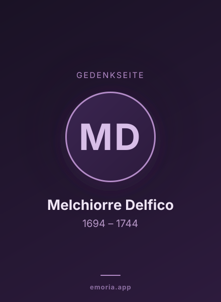 Gedenkportrait von Melchiorre Delfico