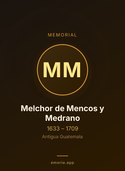 Memorial portrait of Melchor de Mencos y Medrano