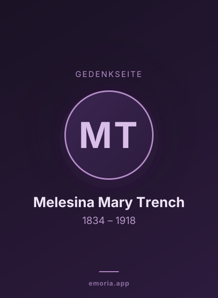 Gedenkportrait von Melesina Mary Trench