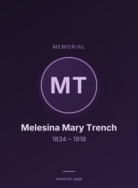Memorial portrait of Melesina Mary Trench