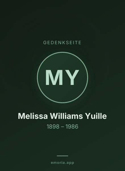 Gedenkportrait von Melissa Williams Yuille