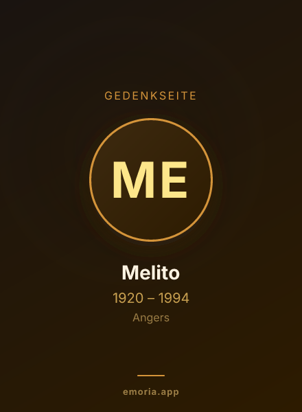 Gedenkportrait von Melito