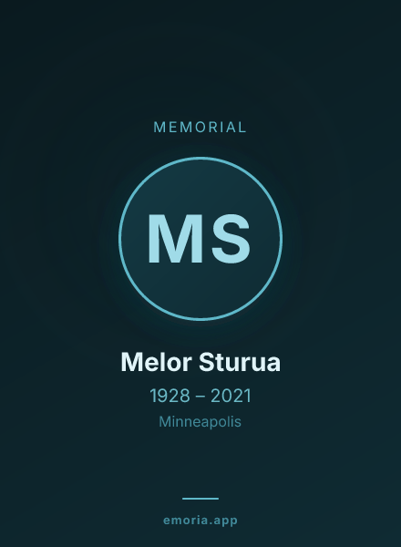 Memorial portrait of Melor Sturua