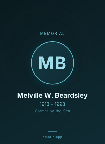 Memorial portrait of Melville W. Beardsley