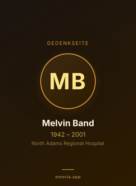 Gedenkportrait von Melvin Band