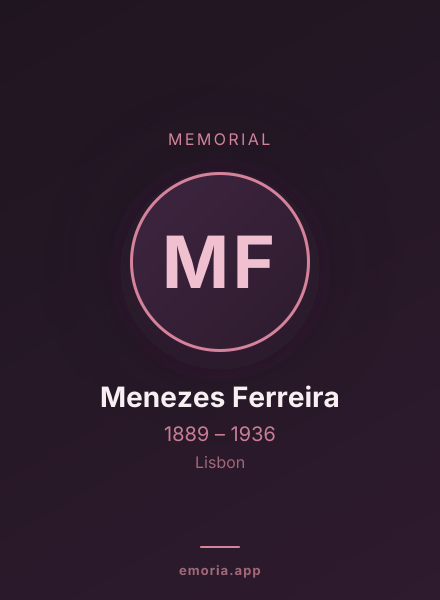 Memorial portrait of Menezes Ferreira