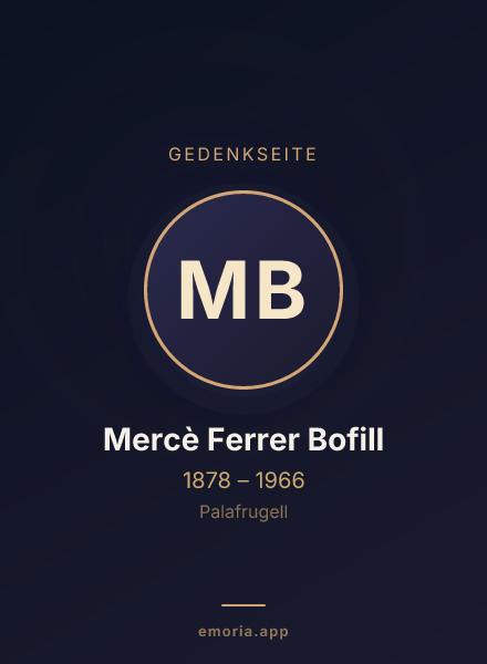 Gedenkportrait von Mercè Ferrer Bofill