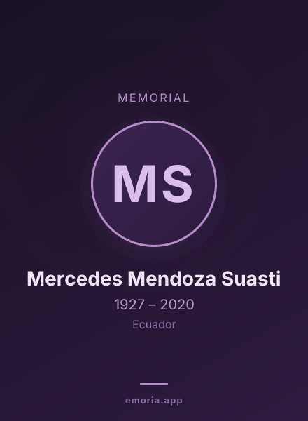 Memorial portrait of Mercedes Mendoza Suasti