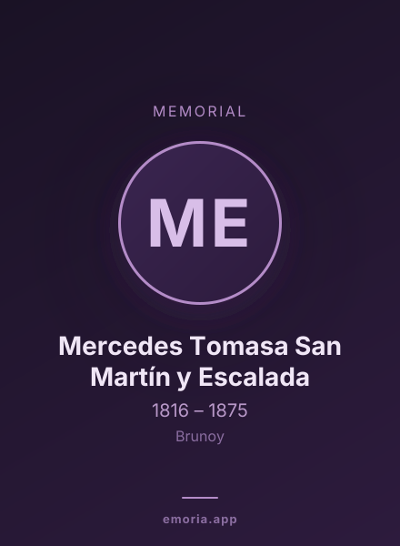 Memorial portrait of Mercedes Tomasa San Martín y Escalada