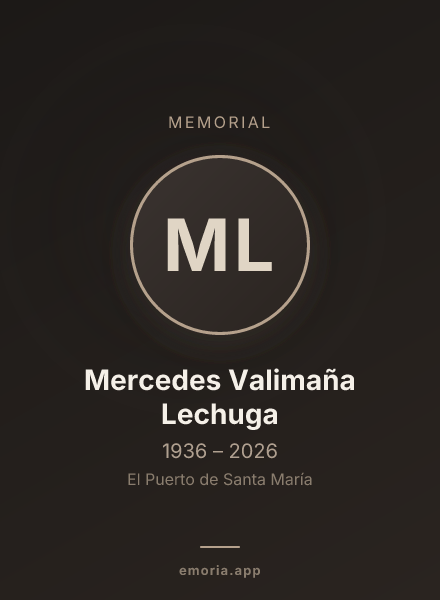 Memorial portrait of Mercedes Valimaña Lechuga
