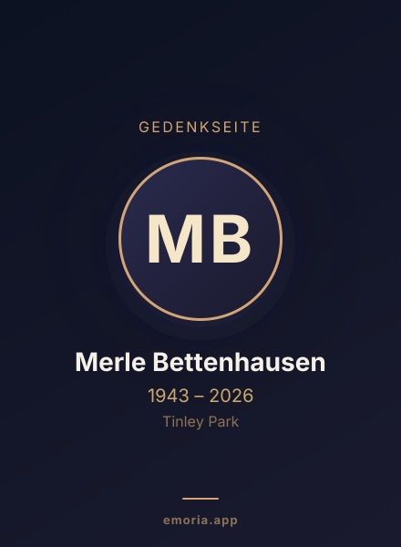 Gedenkportrait von Merle Bettenhausen