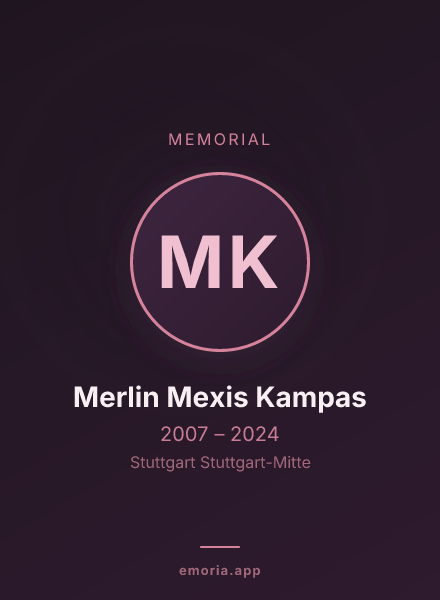 Memorial portrait of Merlin Mexis Kampas