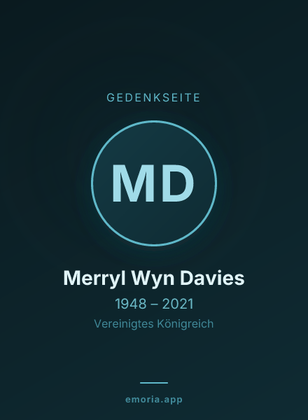 Gedenkportrait von Merryl Wyn Davies